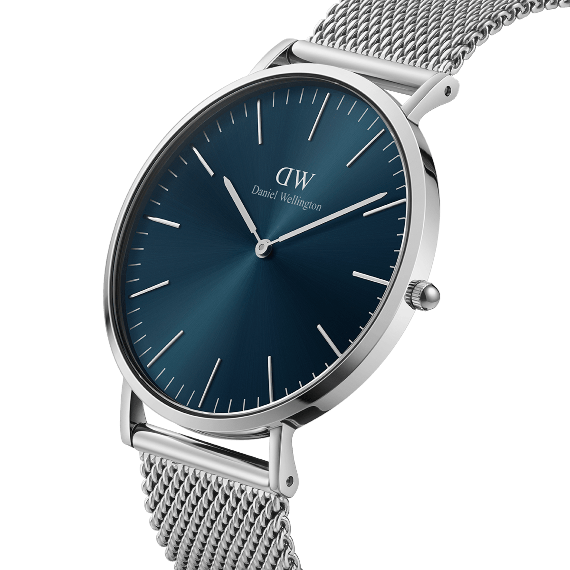DW Classic Mesh Arctic Silver Watch
