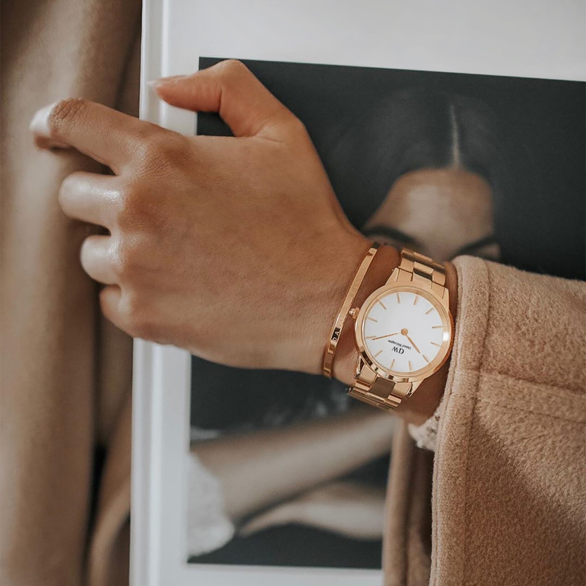 DW Iconic Link Rose Gold Watch